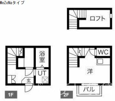 GIFTI(1K/1階)の間取り写真