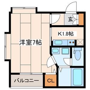 プレミアムヒルズマチダ(1K/3階)の間取り写真
