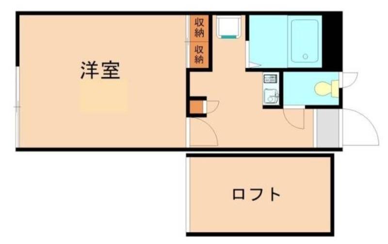 レオパレス立花寺I(1K/1階)の間取り写真