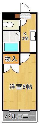 フォーサイト前田RENATUS(1K/1階)の間取り写真