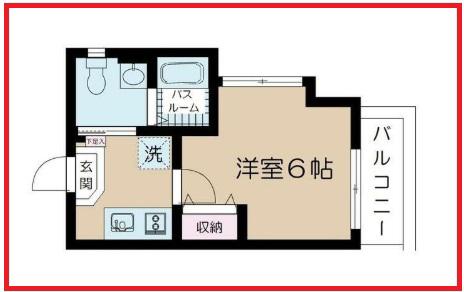 エヌエスゲート南小岩(1K/3階)の間取り写真