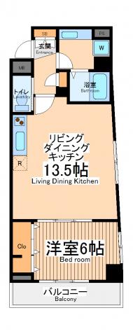 ル・シャトー・オンジェム(1LDK/2階)の間取り写真