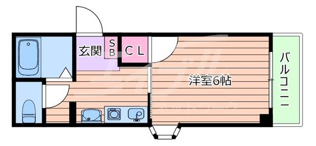セイ・アンジェリー(1K/3階)の間取り写真