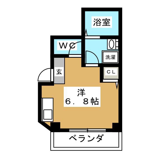 HAUOLI MANA(ワンルーム/2階)の間取り写真