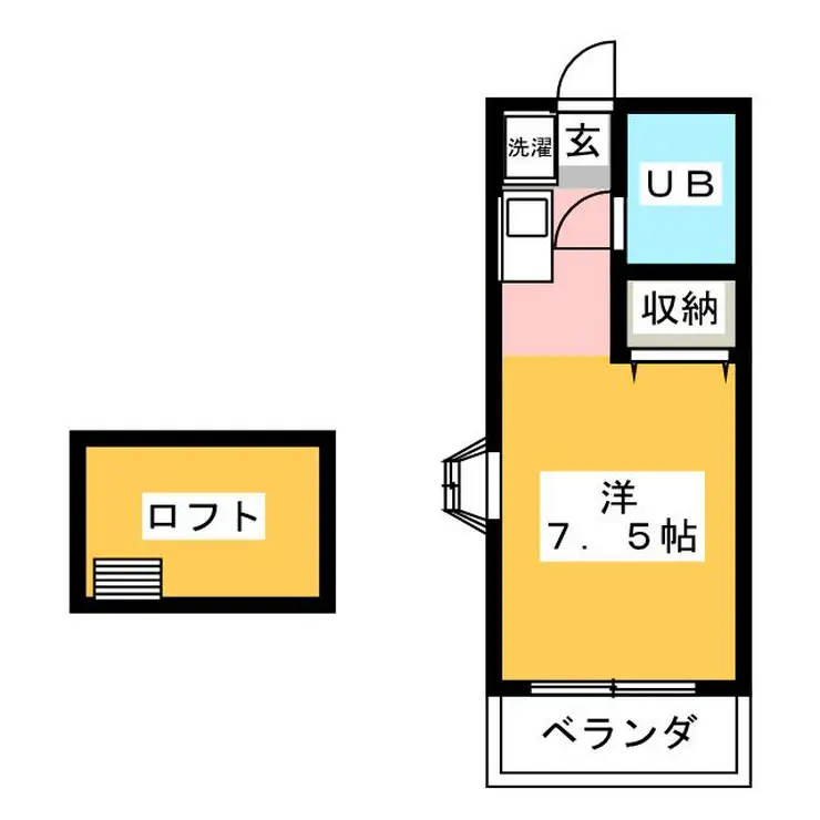 ニューアローズM1 1階階 間取り