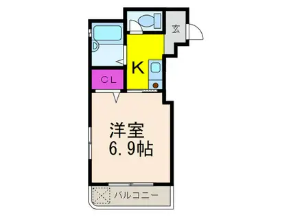 SAMURAI.S21(1K/2階)の間取り写真