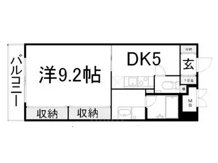 烏丸アネックスII(1DK/7階)の間取り写真