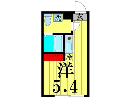 興和ビル(ワンルーム/3階)の間取り写真