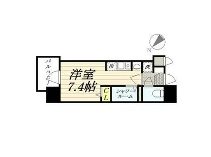 MODERN PALAZZO 天神東 NEURO(ワンルーム/9階)の間取り写真