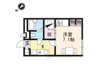 レオパレスCHAOS(1K/2階)の間取り写真