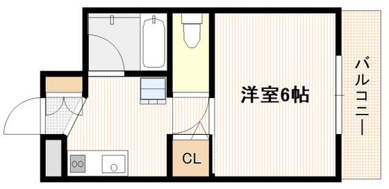 A1ビル(1DK/3階)の間取り写真