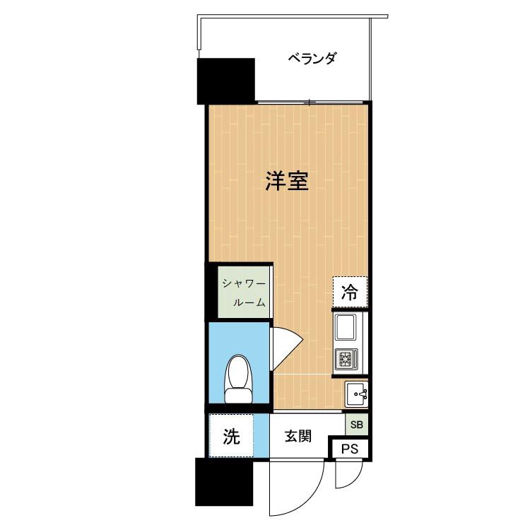 HANAHOUSE MAEJIMA(ワンルーム/6階)の間取り写真