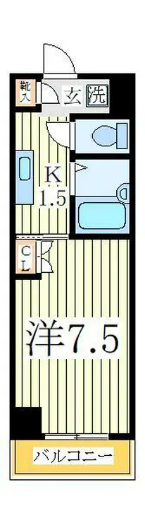 キャトル・セゾン 2階階 間取り