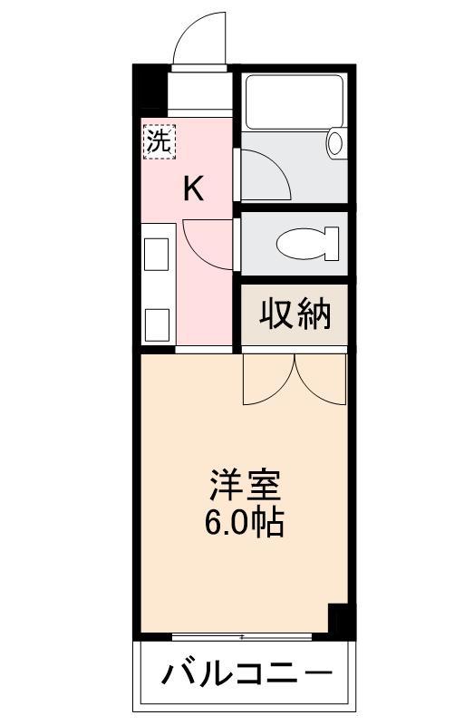 カレッジOZ(1K/3階)の間取り写真
