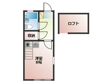 コーポアメニティI(1K/1階)の間取り写真