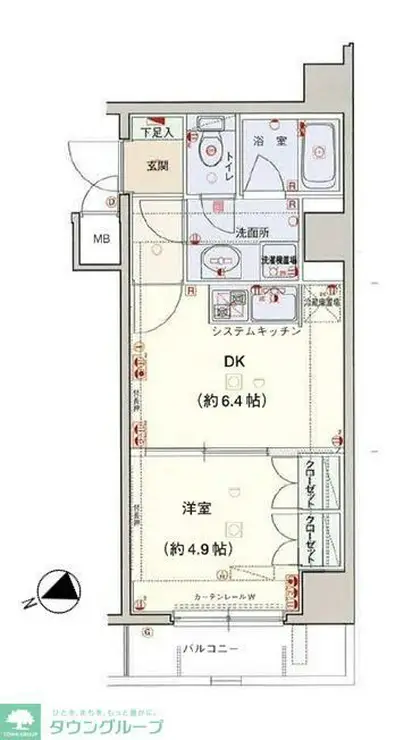 エクセリア荻窪 2階階 間取り