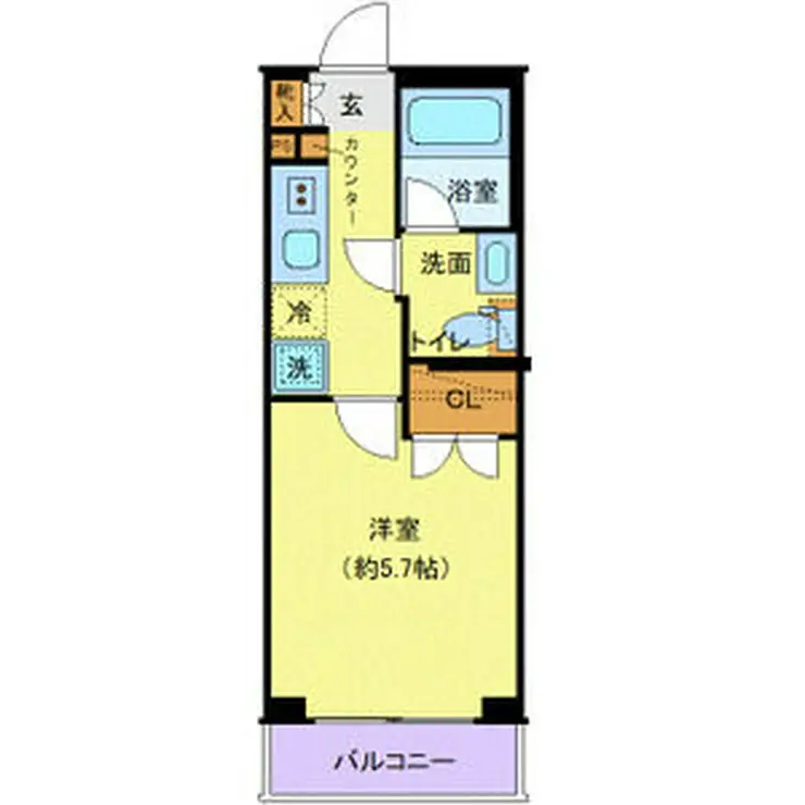 プレール・ドゥーク中野富士見町II 2階階 間取り