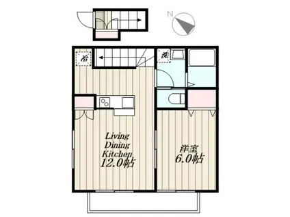 GRACE 桜台(1LDK/2階)の間取り写真