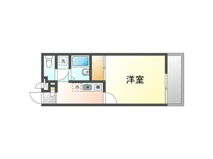 クレイノかりゆしII(1K/1階)の間取り写真