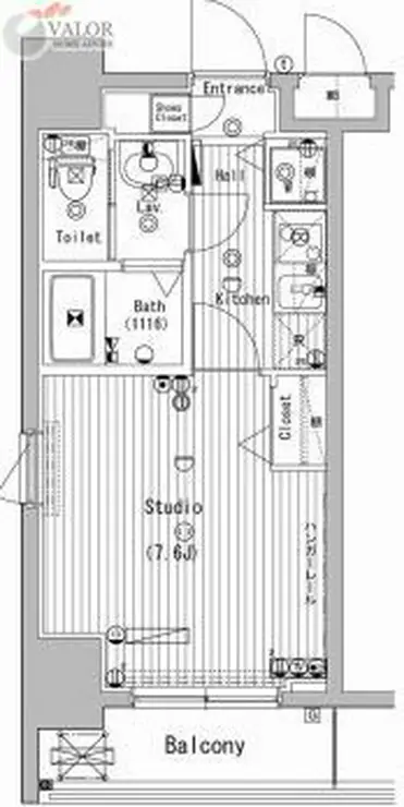 グランド・ガーラ横濱万世町 4階階 間取り
