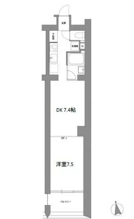 ラグゼナ東高円寺 2階階 間取り