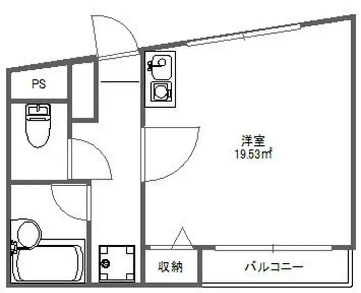 モンシャトー参番館 2階階 間取り