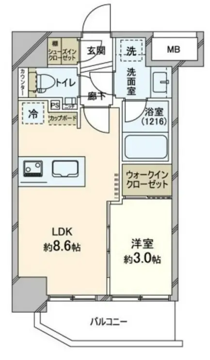 エステムプラザ湘南藤沢 8階階 間取り