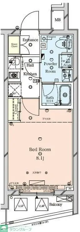 ラフィスタ墨田5丁目 1階階 間取り