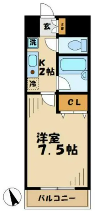 ルピナス1 4階階 間取り