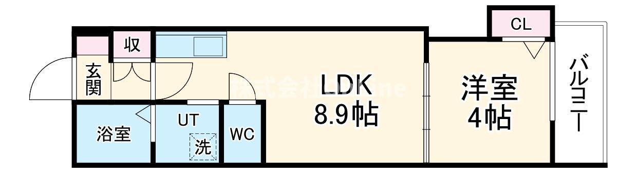 F ASECIA CARMEL(1LDK/2階)の間取り写真