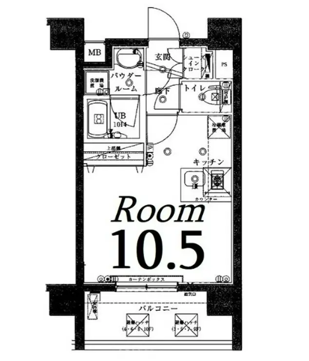 スパシエベルタ横浜 8階階 間取り