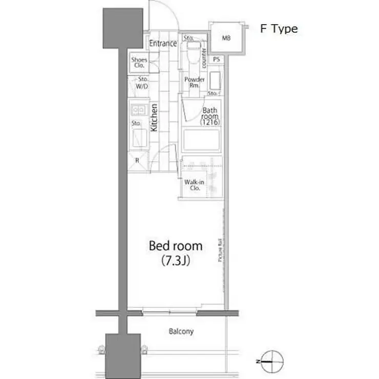 パークハビオ平河町 11階階 間取り