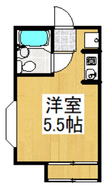 キャナール壱番館(ワンルーム/1階)の間取り写真