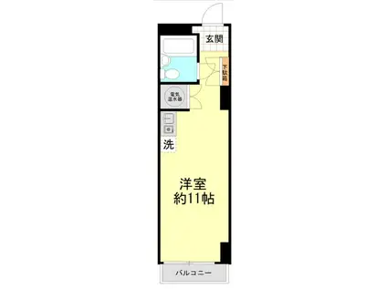 グランドメゾン鶴見(ワンルーム/9階)の間取り写真