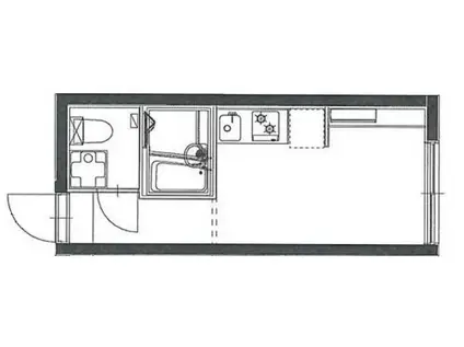 デザイアレジデンス三軒茶屋(ワンルーム/2階)の間取り写真