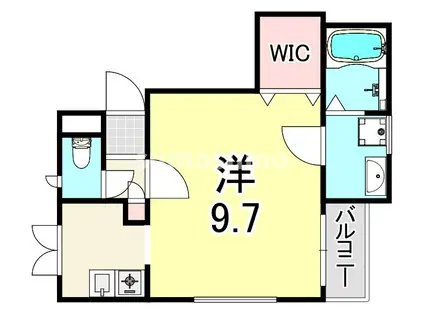 ラ・フォルテM(1K/3階)の間取り写真