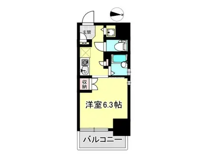 リエス大森ル・ノード(1K/12階)の間取り写真