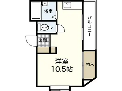 檜垣ビル(ワンルーム/3階)の間取り写真