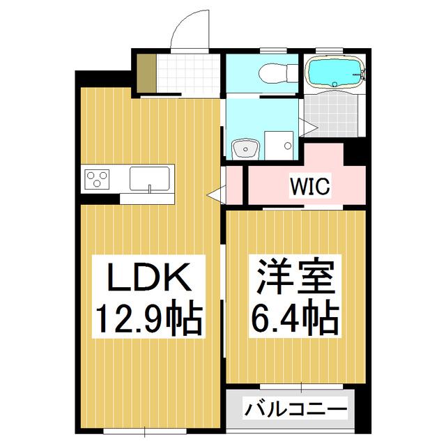 FELIZ(1LDK/3階)の間取り写真