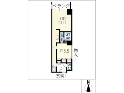 丸の内TERRACE(1LDK/3階)の間取り写真