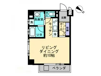 LE´A OLIVE中央通(ワンルーム/1階)の間取り写真