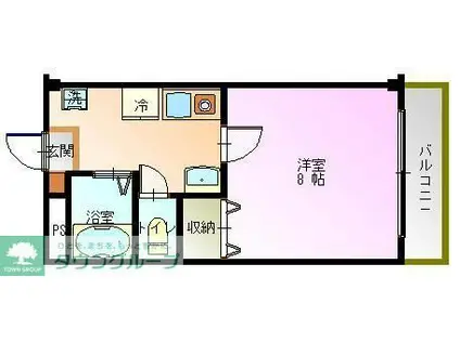 アイリッシュコート(1K/3階)の間取り写真