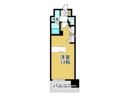 LEGEND高見(ワンルーム/3階)の間取り写真