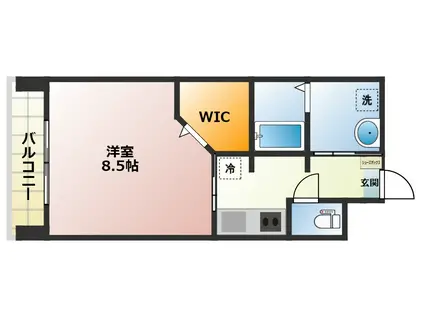 MAISONアマファソン(1K/3階)の間取り写真