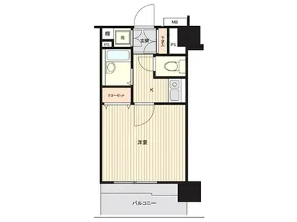 サンテミリオン大塚壱番館(1K/10階)の間取り写真