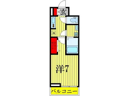 コンフォート.T(1K/2階)の間取り写真