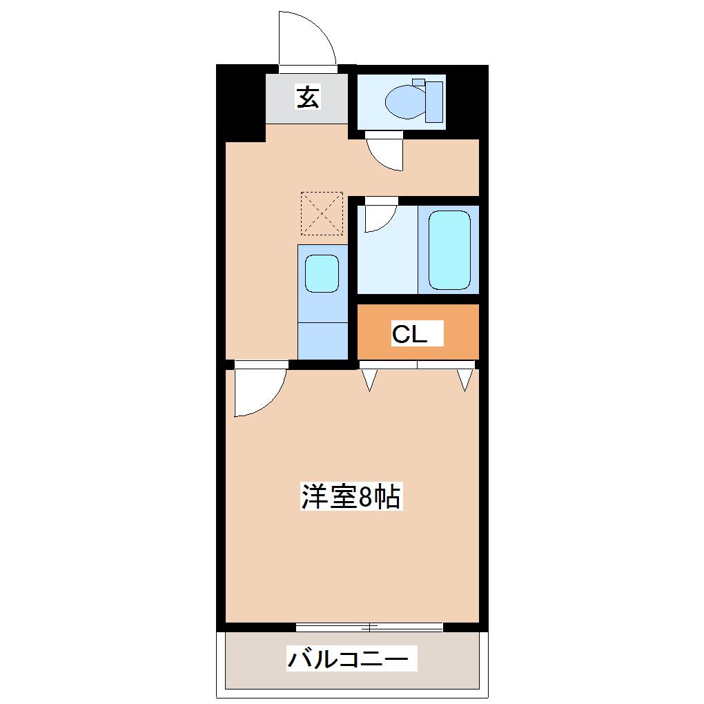 PLANTIER(1K/2階)の間取り写真