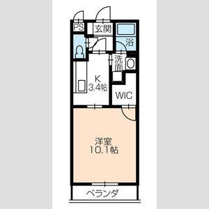 アイン シュロス(1K/1階)の間取り写真