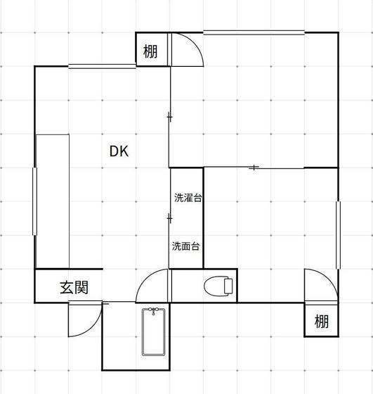 ファミール京町(2DK/2階)の間取り写真