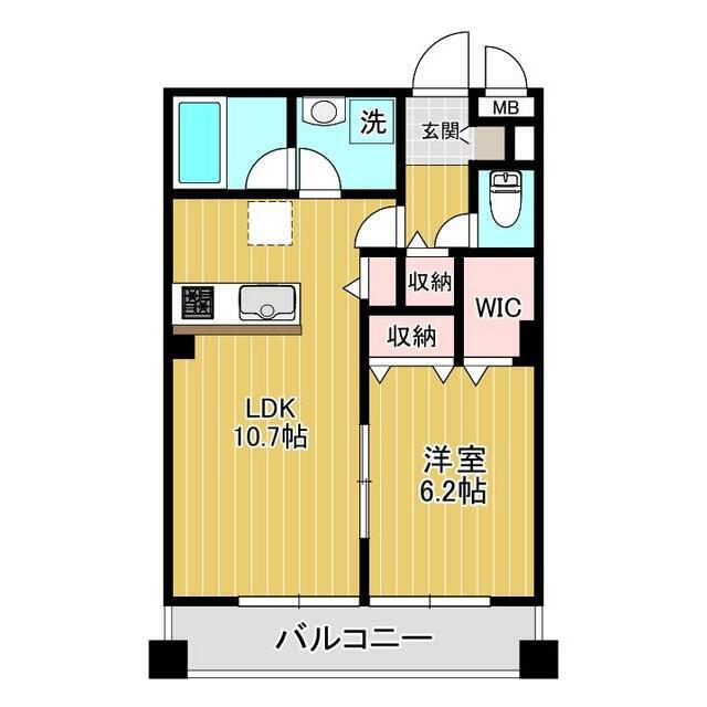 FIGARO常盤台(1LDK/2階)の間取り写真